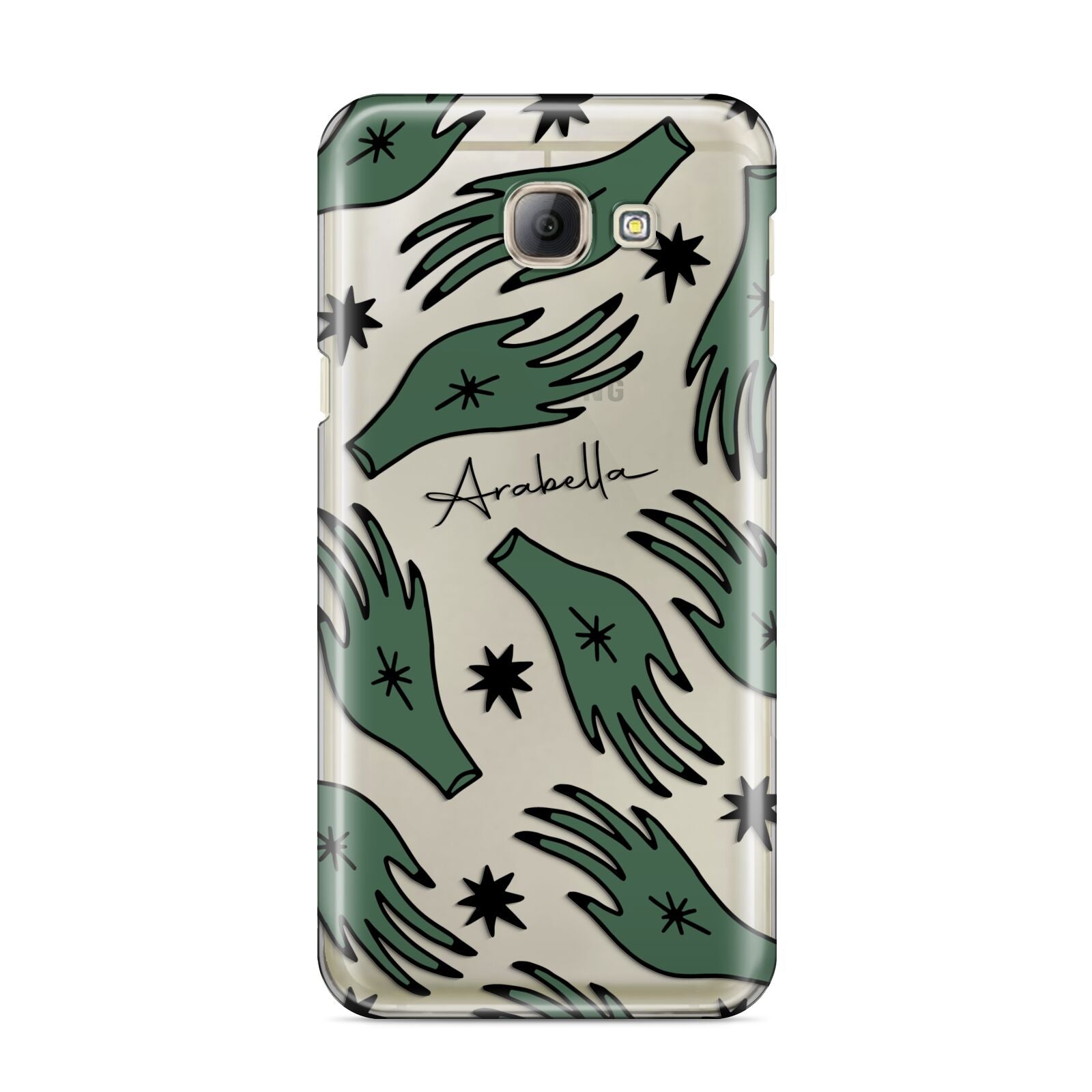 Green Star Hands Personalised Samsung Galaxy A8 2016 Case