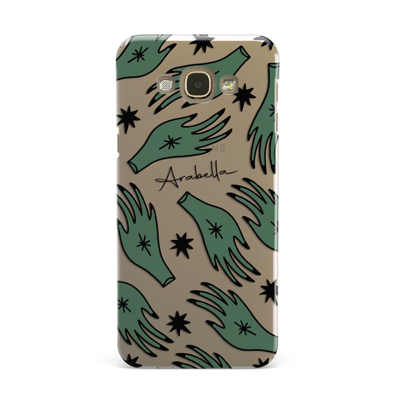 Green Star Hands Personalised Samsung Galaxy A8 Case