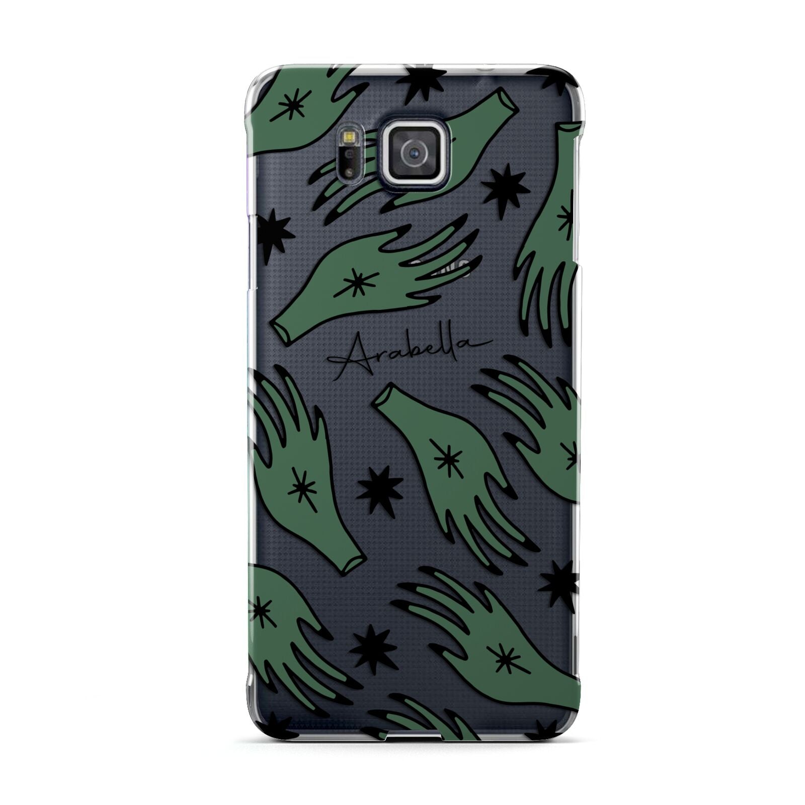 Green Star Hands Personalised Samsung Galaxy Alpha Case