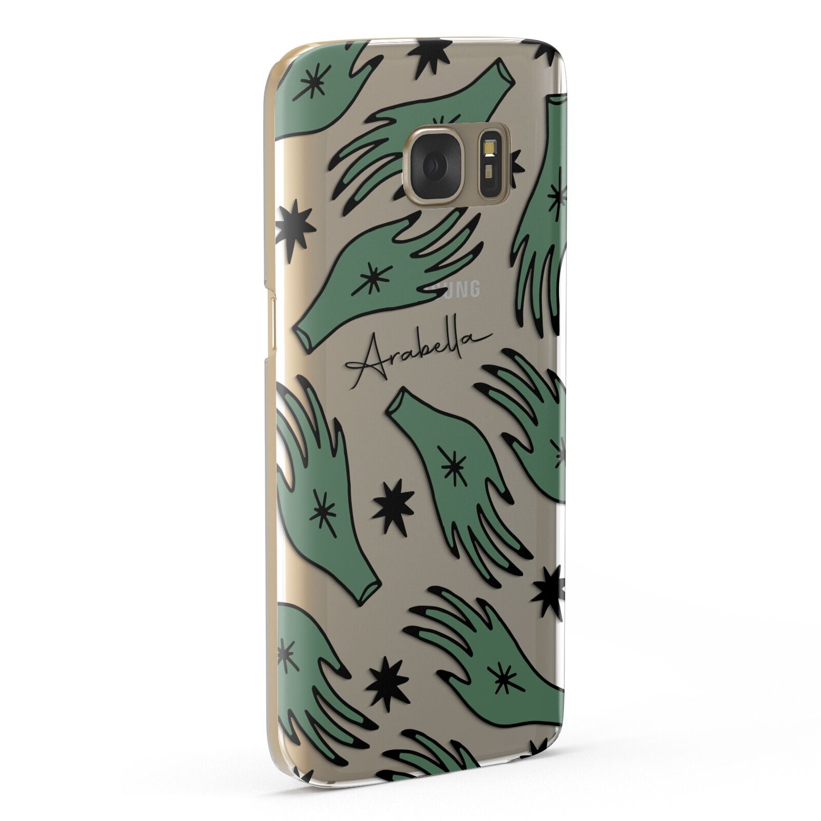 Green Star Hands Personalised Samsung Galaxy Case Fourty Five Degrees