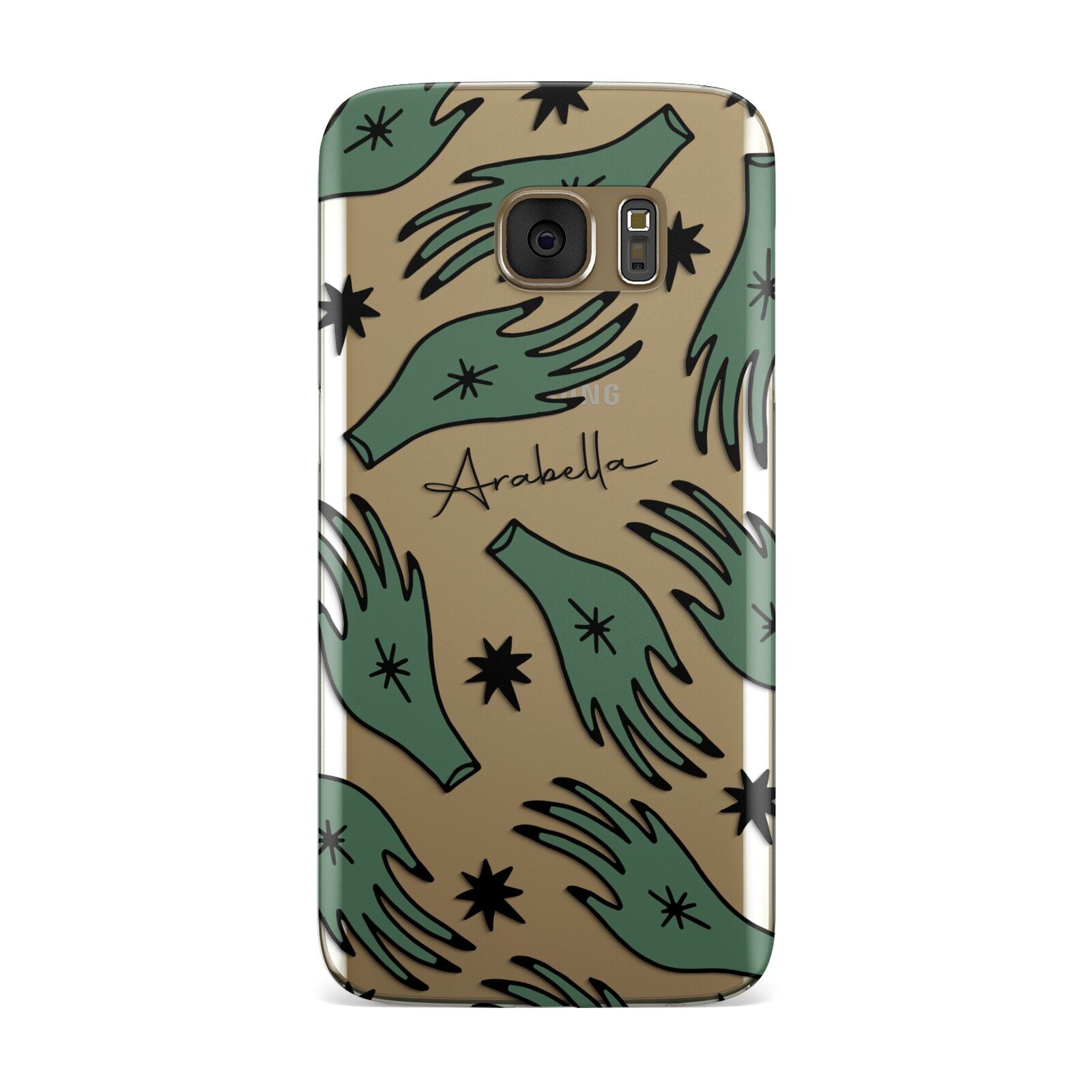 Green Star Hands Personalised Samsung Galaxy Case