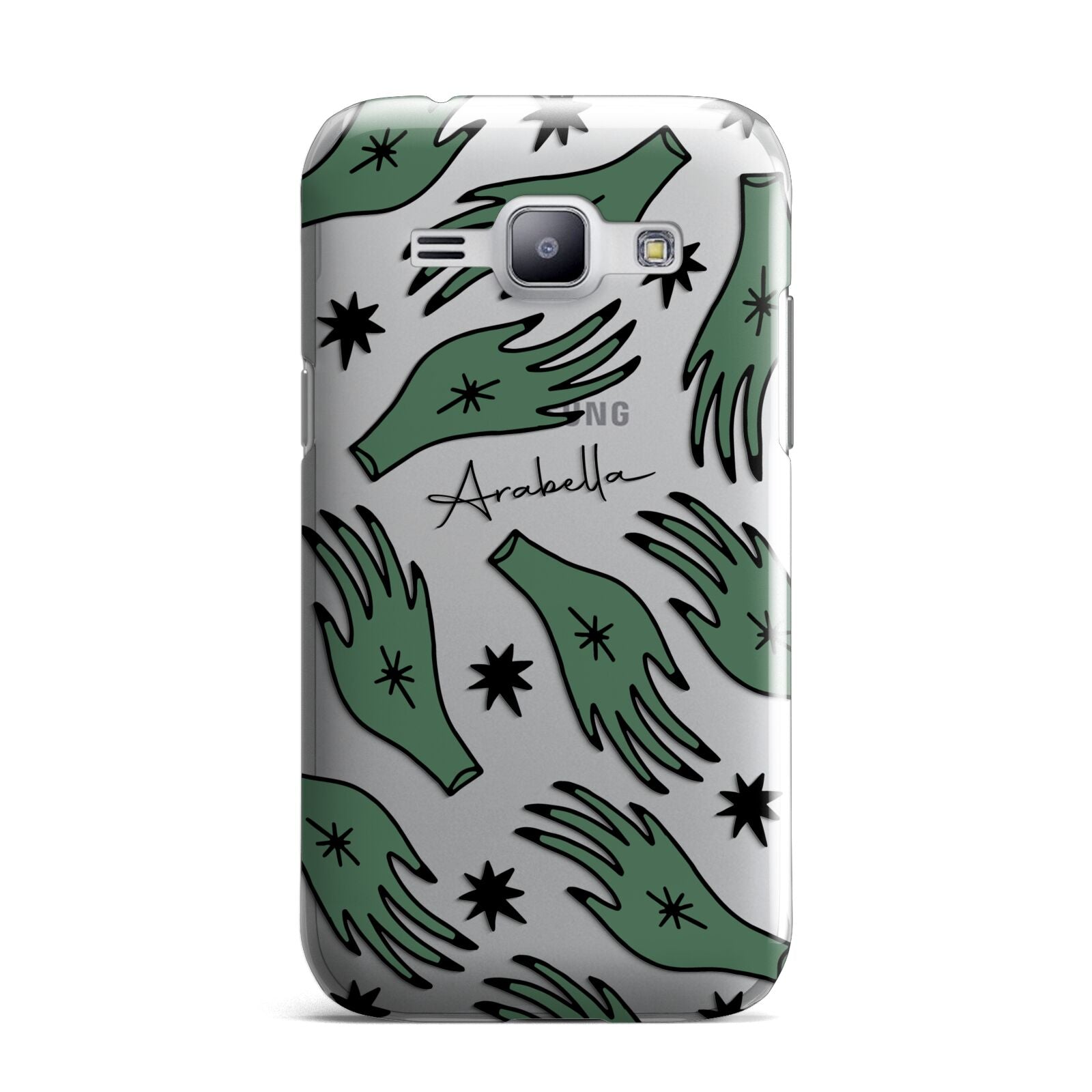 Green Star Hands Personalised Samsung Galaxy J1 2015 Case