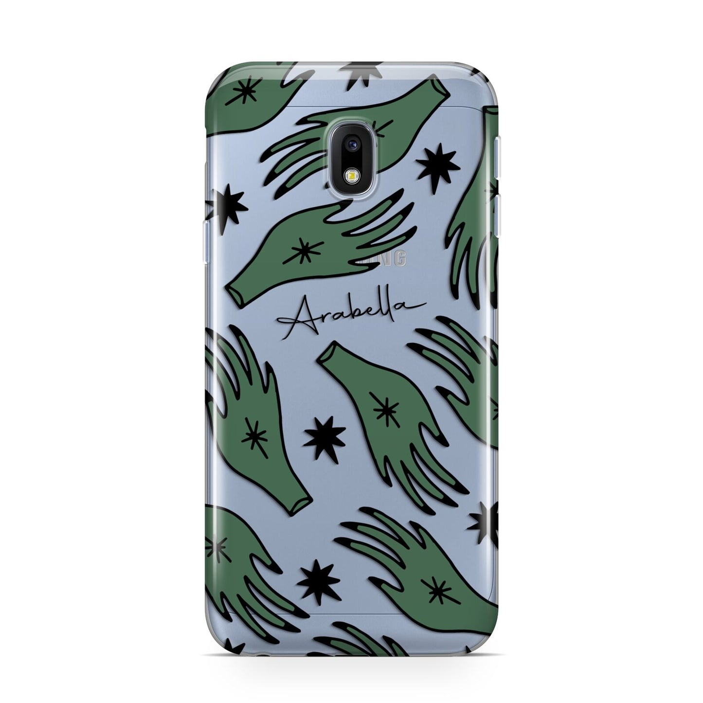 Green Star Hands Personalised Samsung Galaxy J3 2017 Case