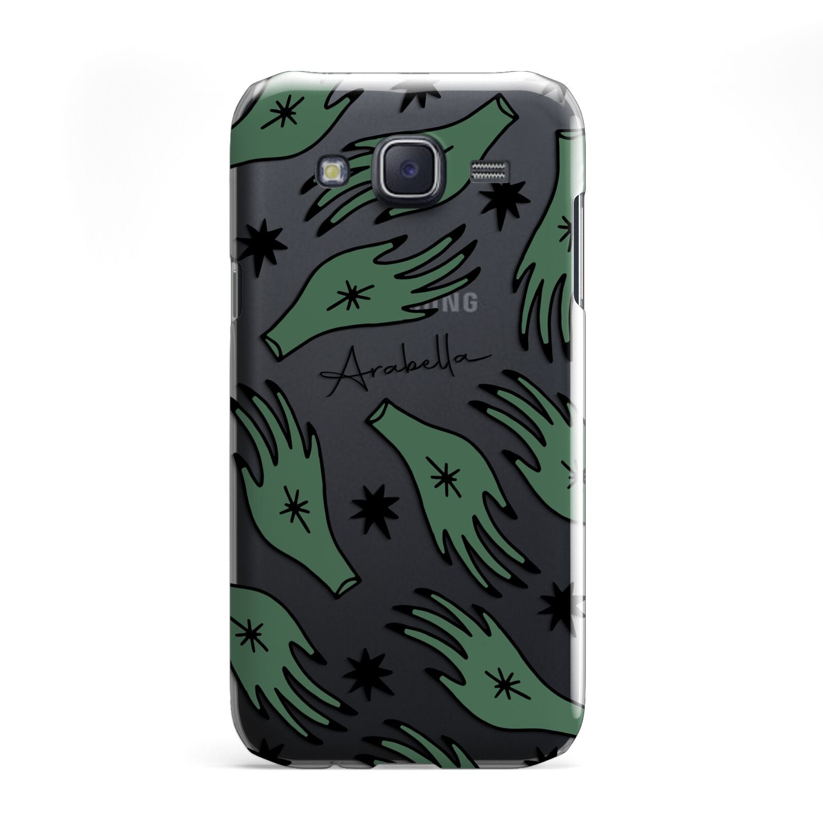 Green Star Hands Personalised Samsung Galaxy J5 Case