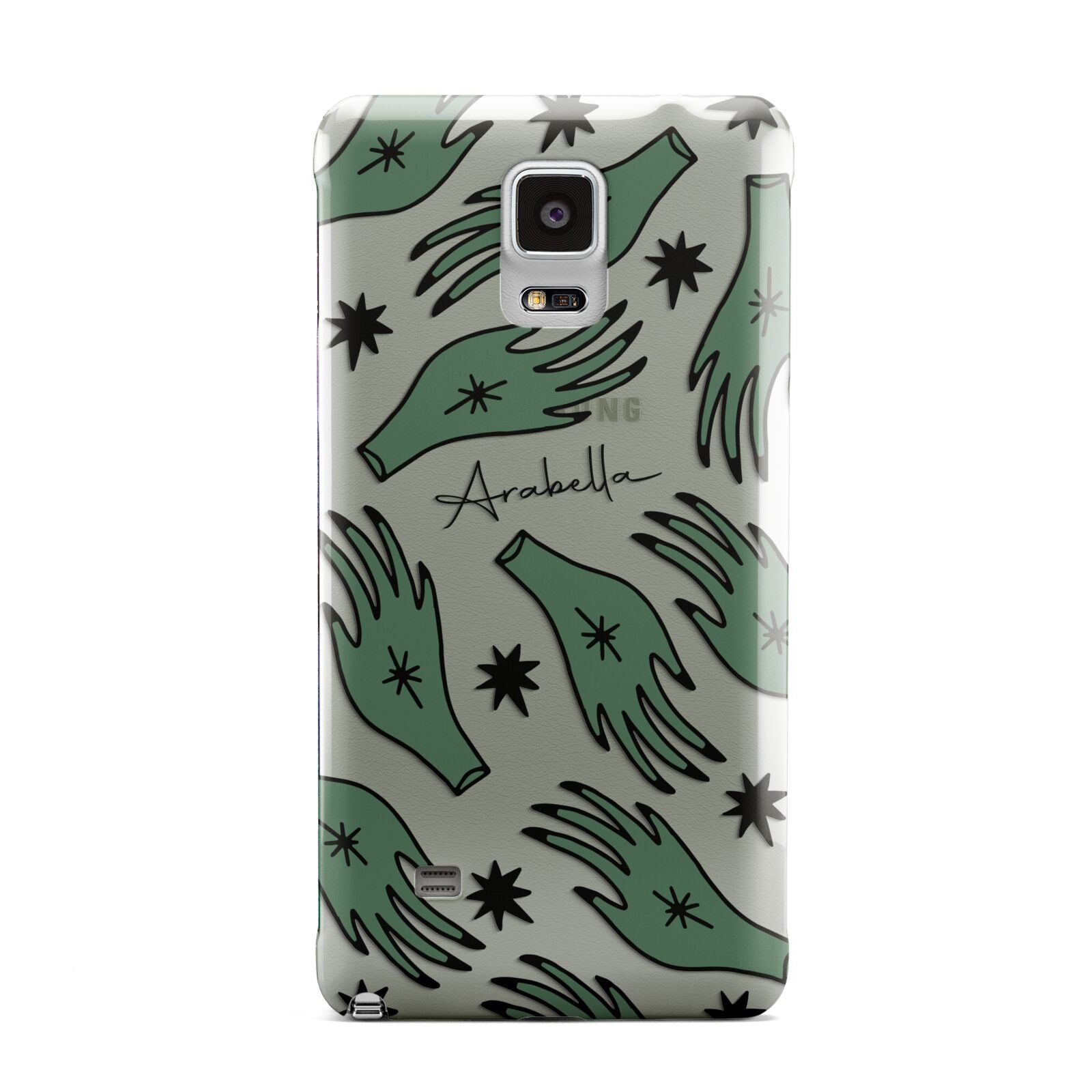 Green Star Hands Personalised Samsung Galaxy Note 4 Case