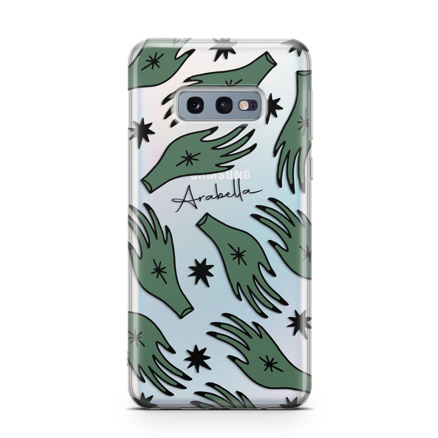 Green Star Hands Personalised Samsung Galaxy S10E Case