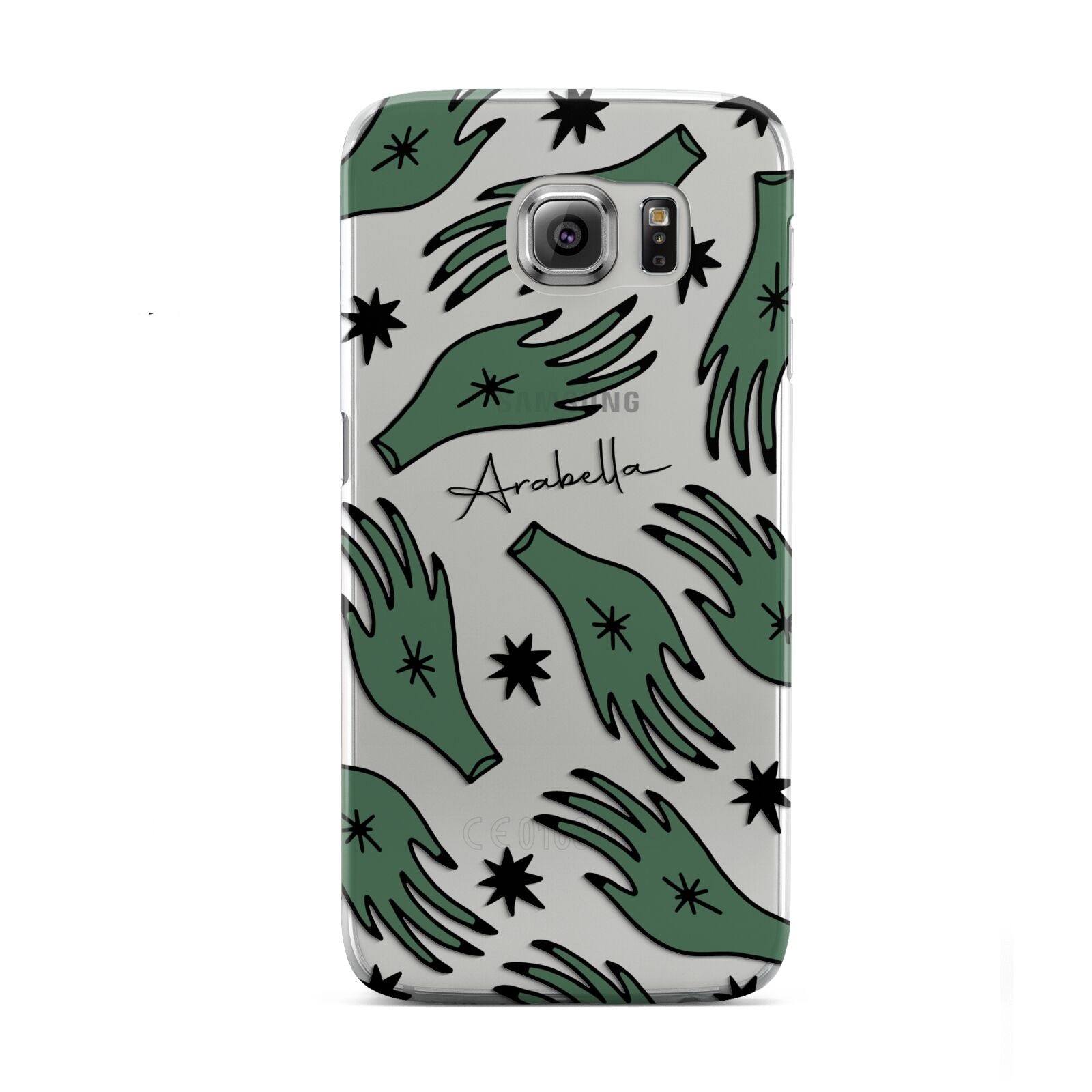 Green Star Hands Personalised Samsung Galaxy S6 Case