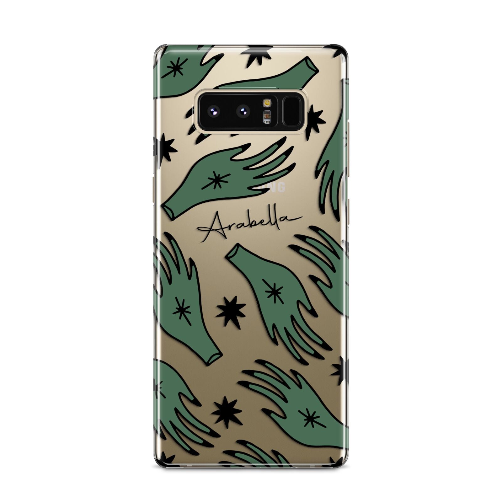 Green Star Hands Personalised Samsung Galaxy S8 Case