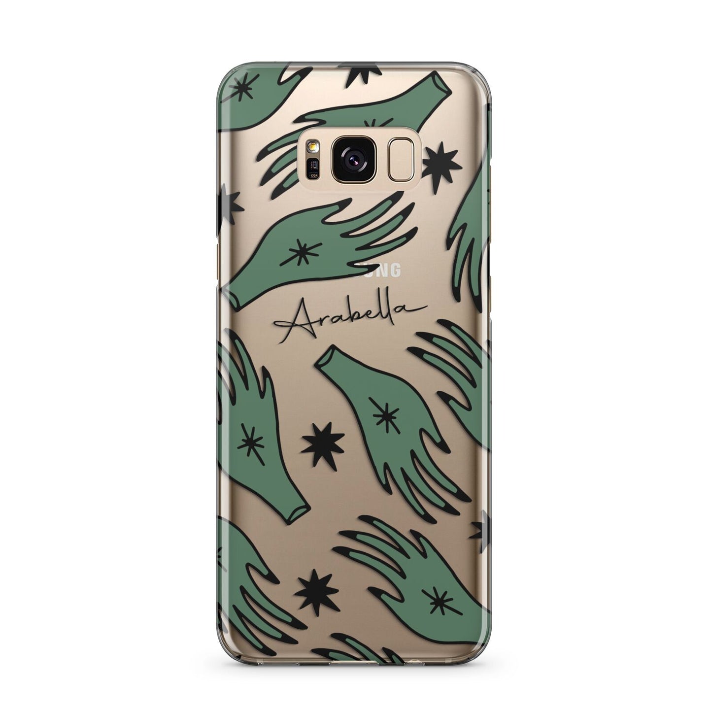 Green Star Hands Personalised Samsung Galaxy S8 Plus Case