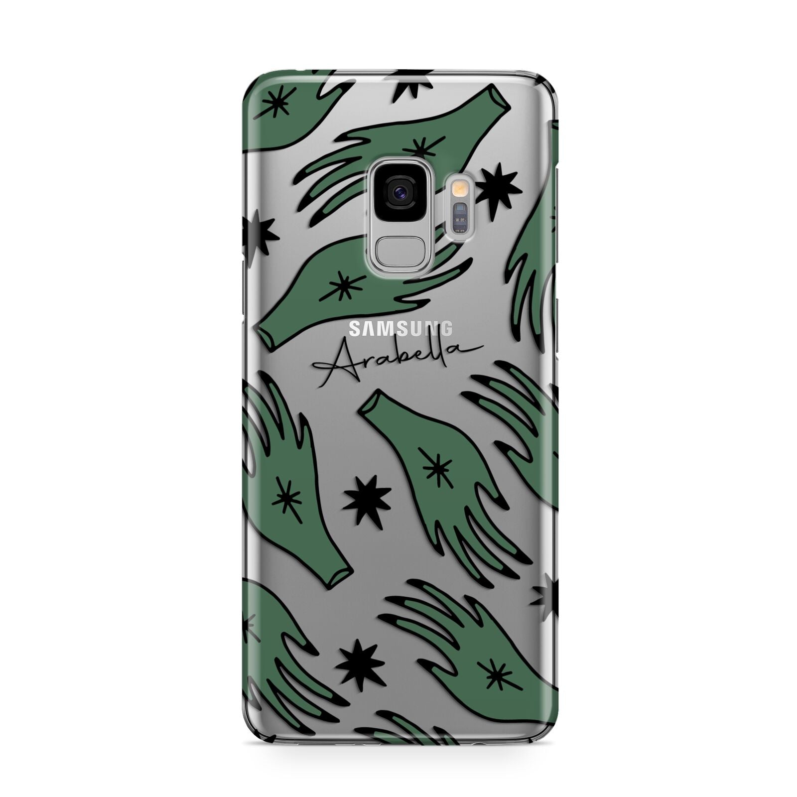 Green Star Hands Personalised Samsung Galaxy S9 Case