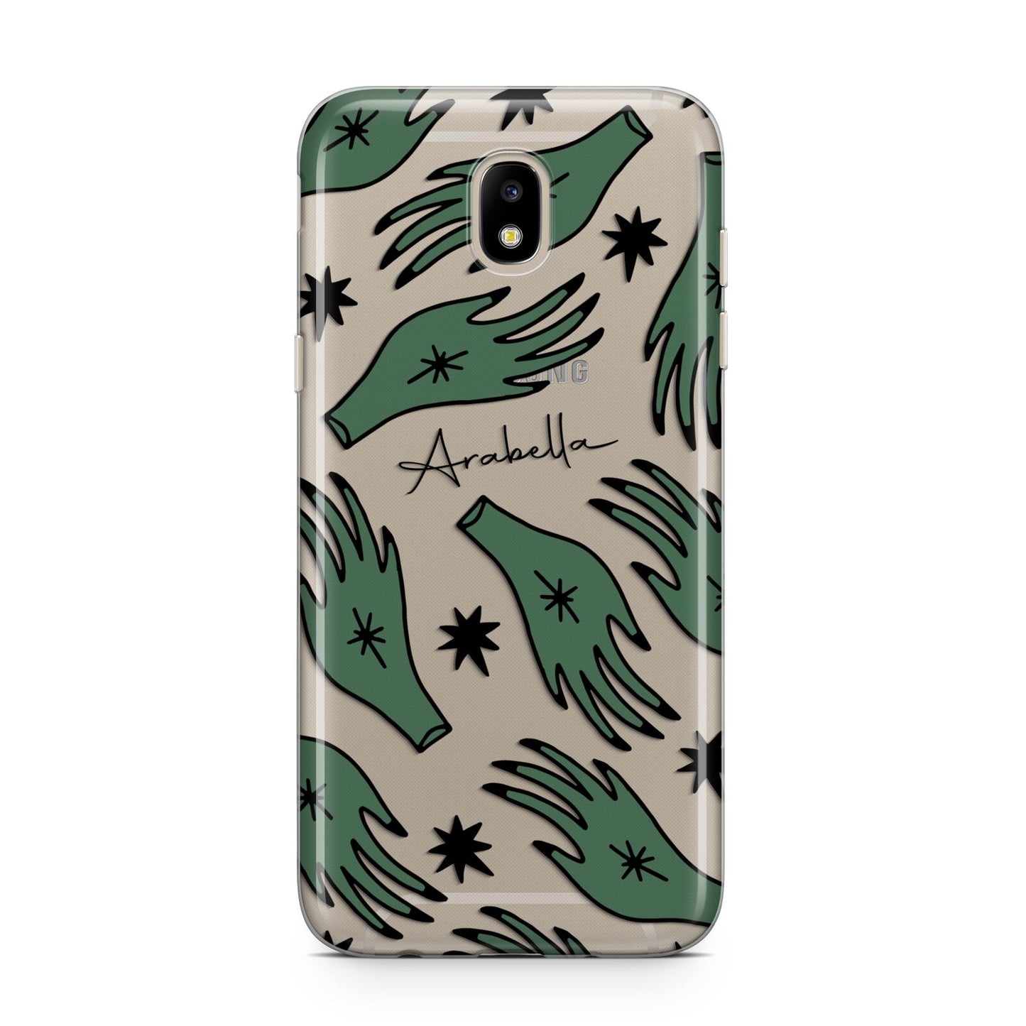 Green Star Hands Personalised Samsung J5 2017 Case