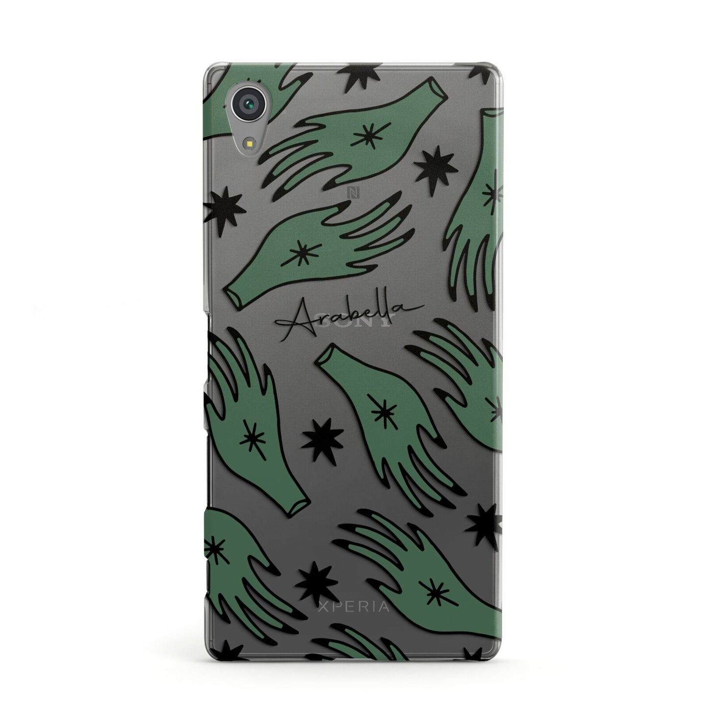 Green Star Hands Personalised Sony Xperia Case