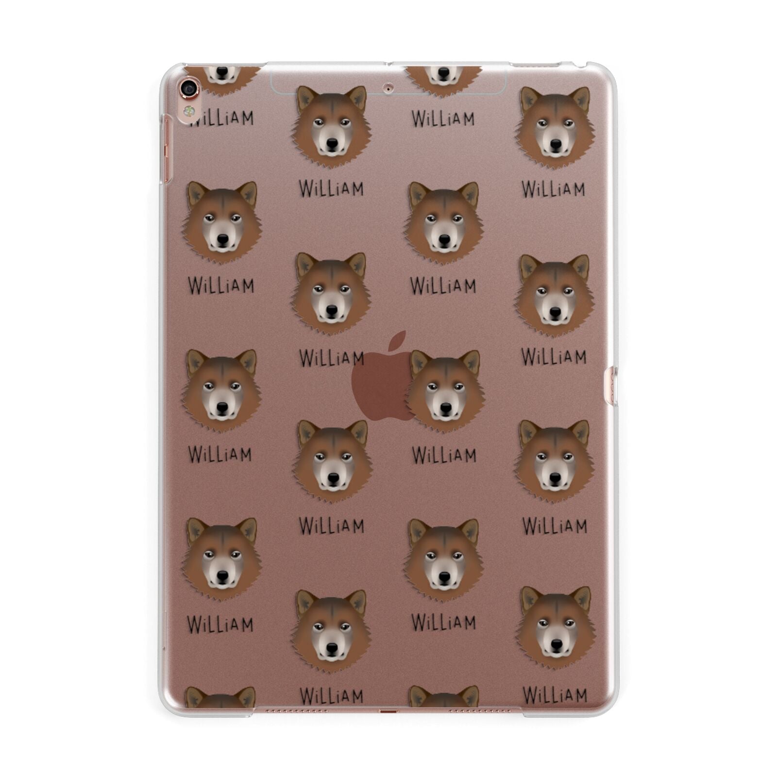 Greenland Dog Icon with Name Apple iPad Rose Gold Case