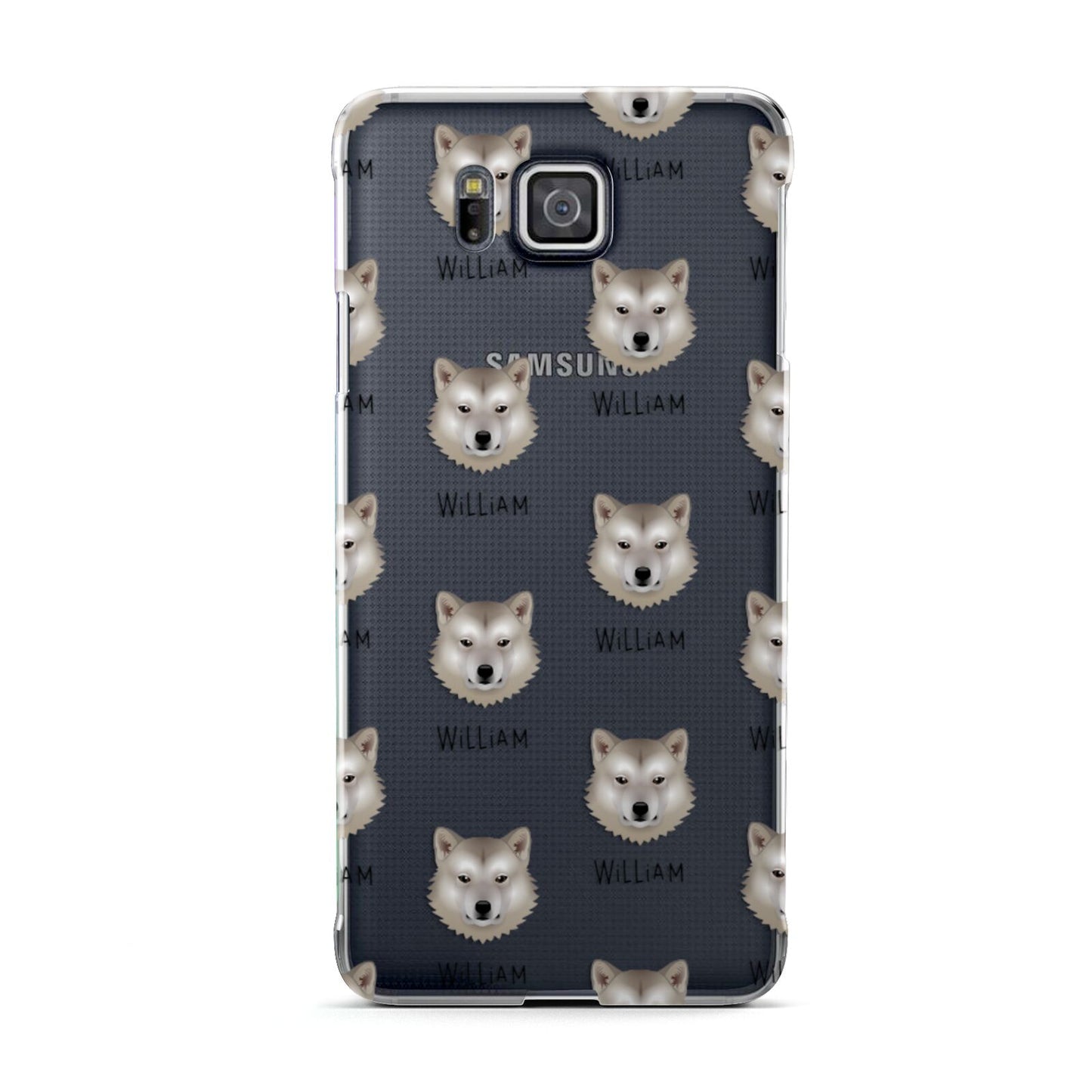 Greenland Dog Icon with Name Samsung Galaxy Alpha Case