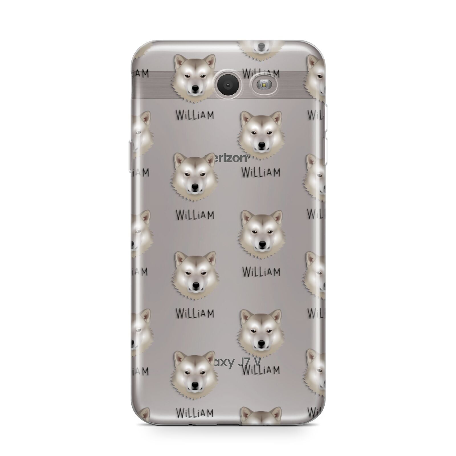 Greenland Dog Icon with Name Samsung Galaxy J7 2017 Case