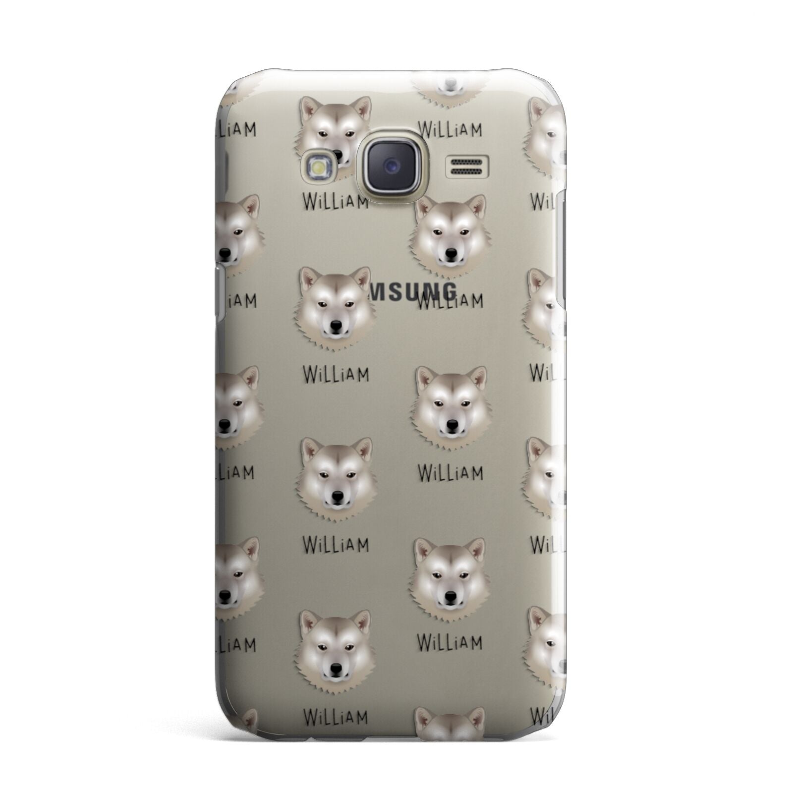 Greenland Dog Icon with Name Samsung Galaxy J7 Case