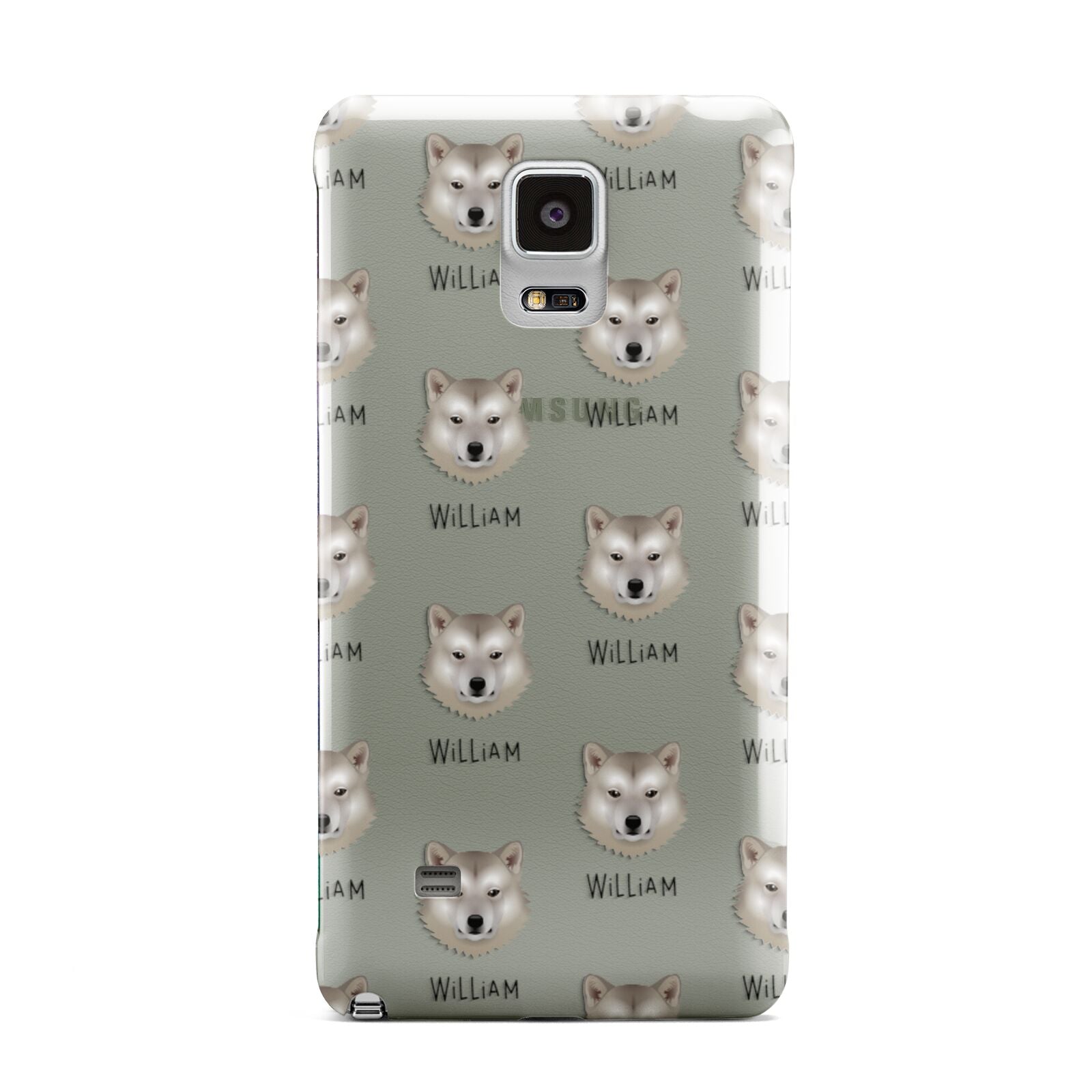 Greenland Dog Icon with Name Samsung Galaxy Note 4 Case
