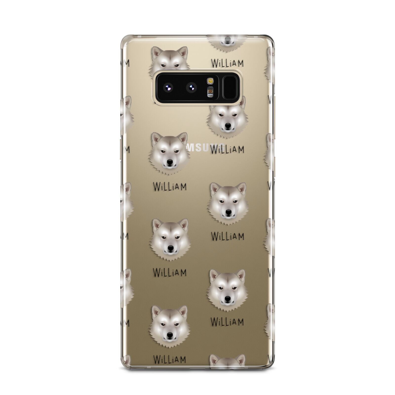 Greenland Dog Icon with Name Samsung Galaxy Note 8 Case