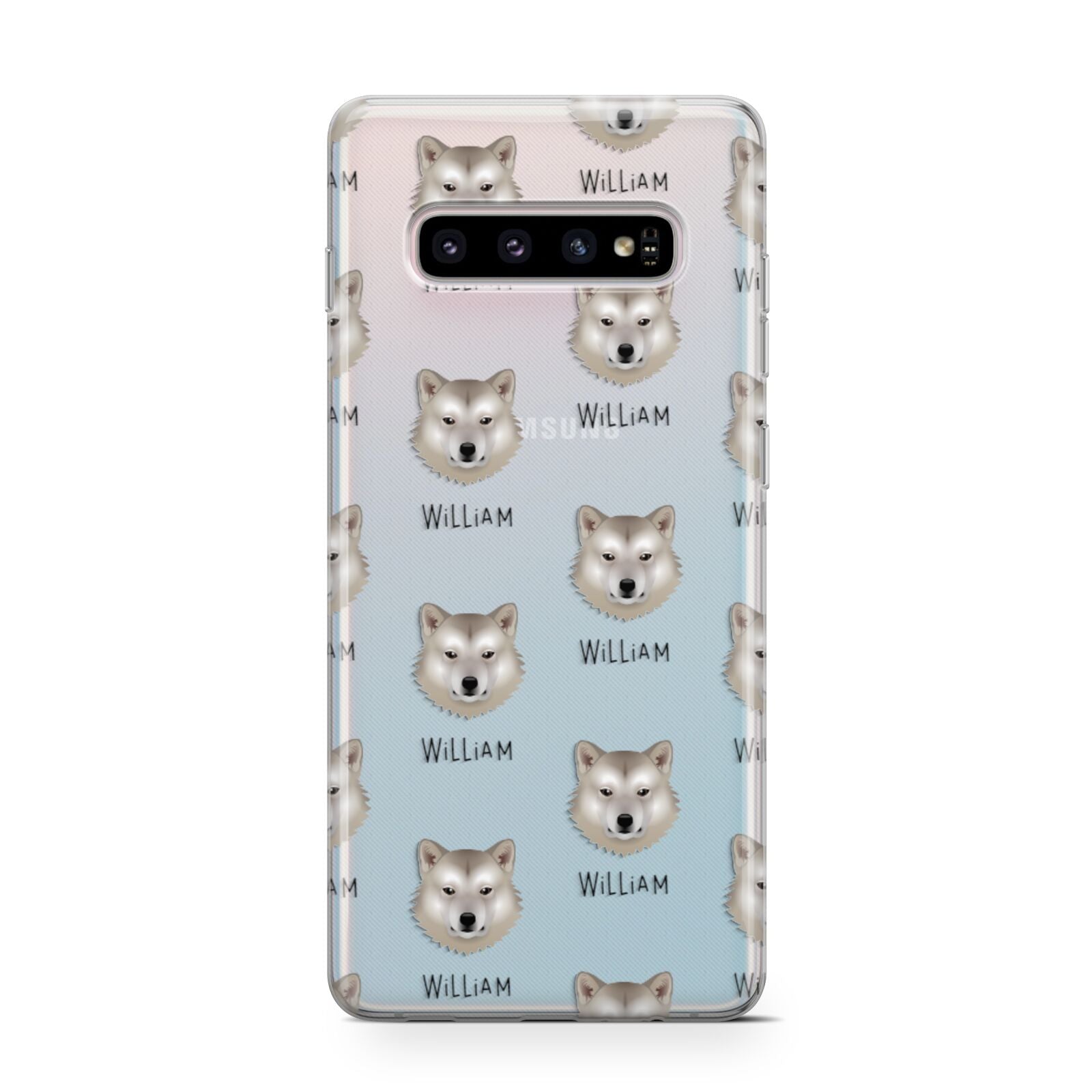 Greenland Dog Icon with Name Samsung Galaxy S10 Case