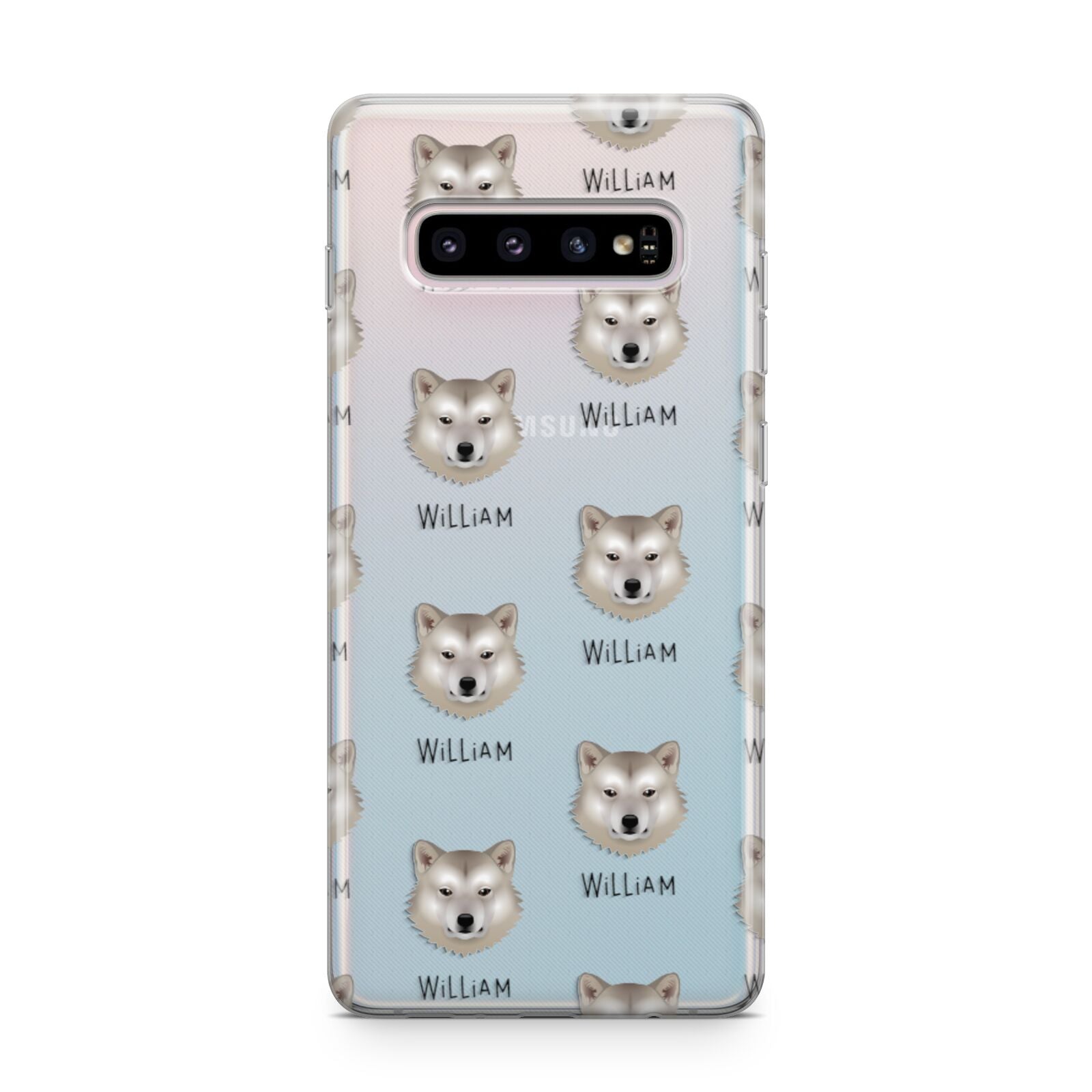 Greenland Dog Icon with Name Samsung Galaxy S10 Plus Case