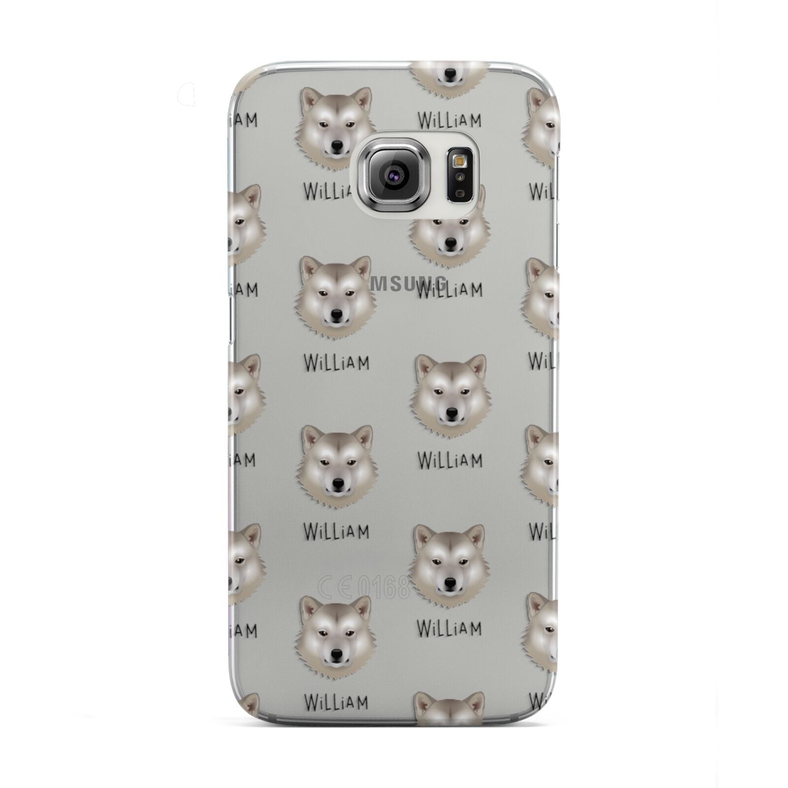Greenland Dog Icon with Name Samsung Galaxy S6 Edge Case
