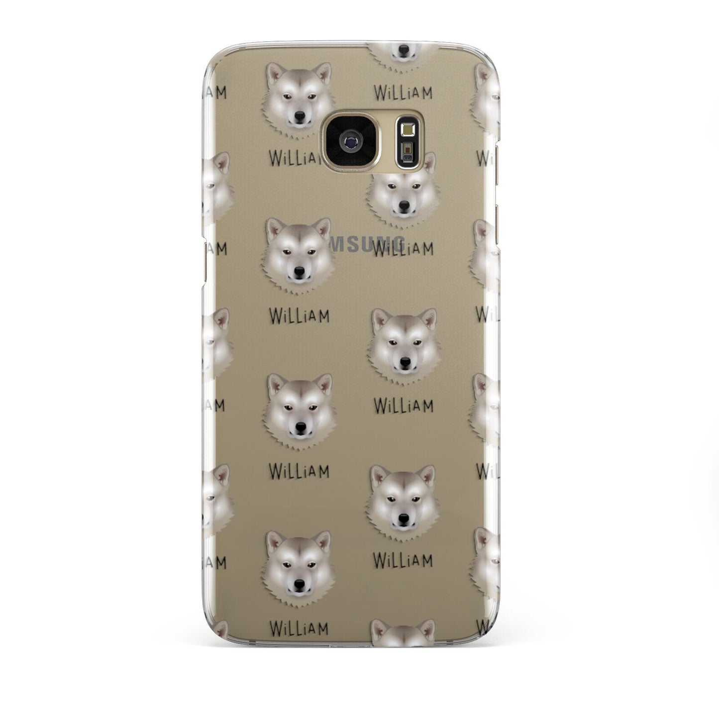 Greenland Dog Icon with Name Samsung Galaxy S7 Edge Case