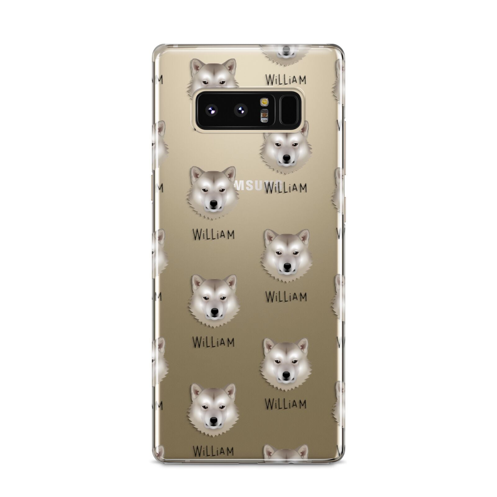 Greenland Dog Icon with Name Samsung Galaxy S8 Case