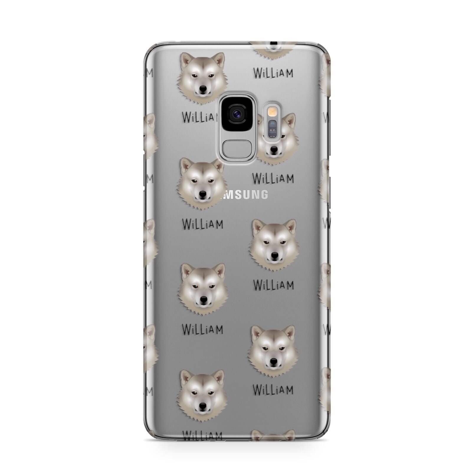 Greenland Dog Icon with Name Samsung Galaxy S9 Case