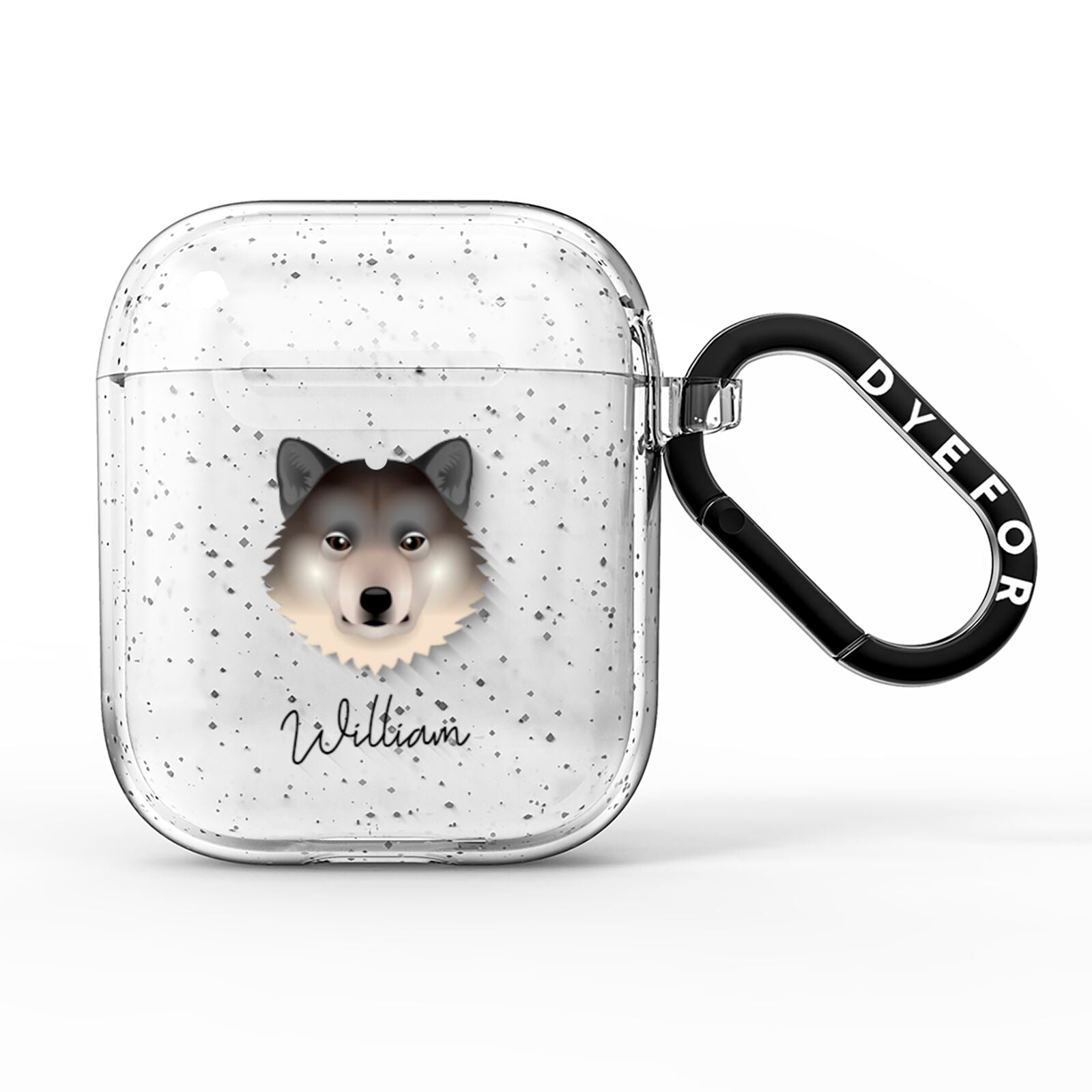 Greenland Dog Personalised AirPods Glitter Case