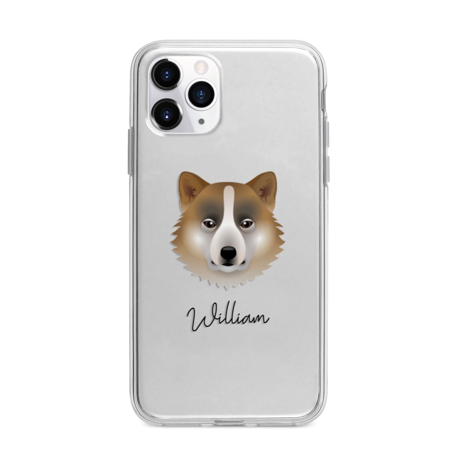 Greenland Dog Personalised Apple iPhone 11 Pro Max in Silver with Bumper Case
