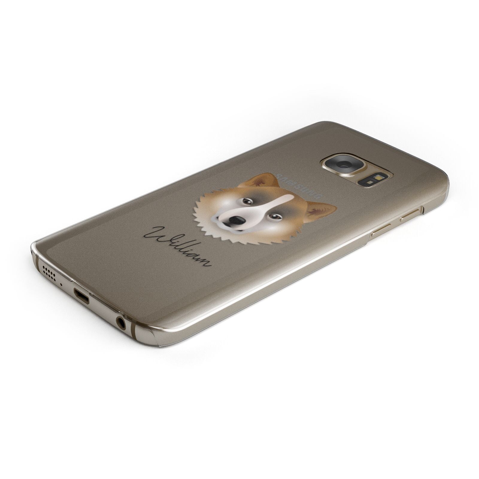 Greenland Dog Personalised Samsung Galaxy Case Bottom Cutout