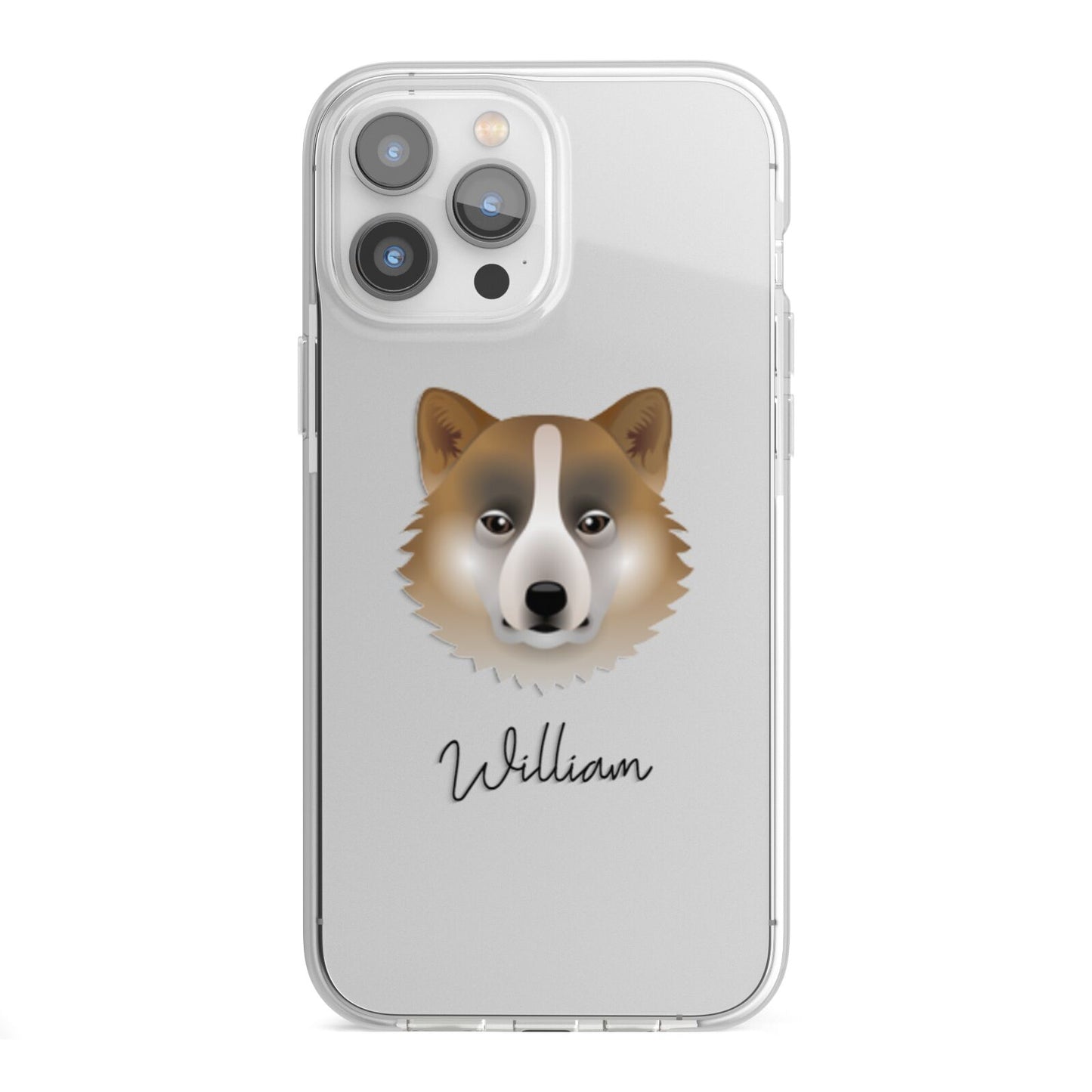 Greenland Dog Personalised iPhone 13 Pro Max TPU Impact Case with White Edges