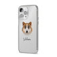 Greenland Dog Personalised iPhone 14 Pro Max Clear Tough Case Silver Angled Image