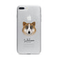 Greenland Dog Personalised iPhone 7 Plus Bumper Case on Silver iPhone
