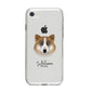 Greenland Dog Personalised iPhone 8 Bumper Case on Silver iPhone
