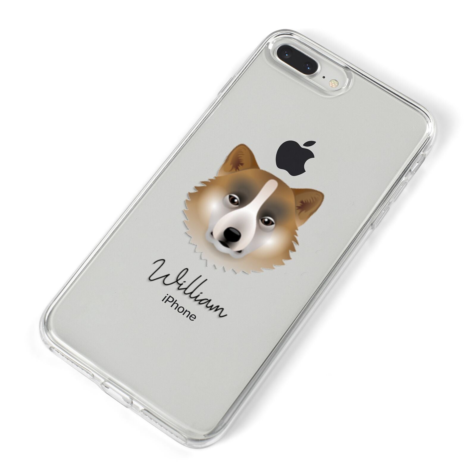 Greenland Dog Personalised iPhone 8 Plus Bumper Case on Silver iPhone Alternative Image