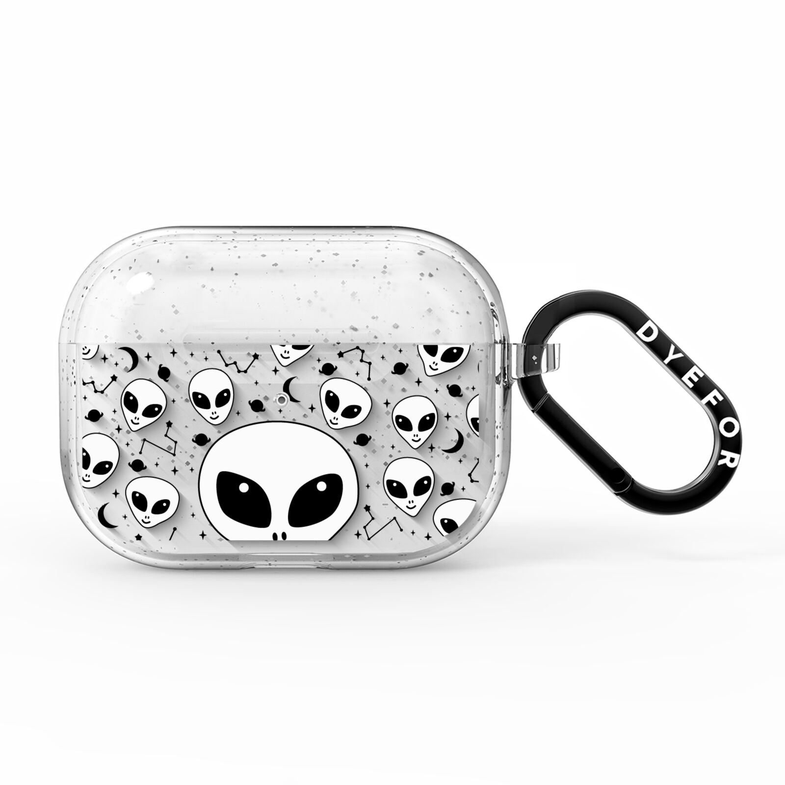 Grey Aliens Constellation AirPods Pro Glitter Case