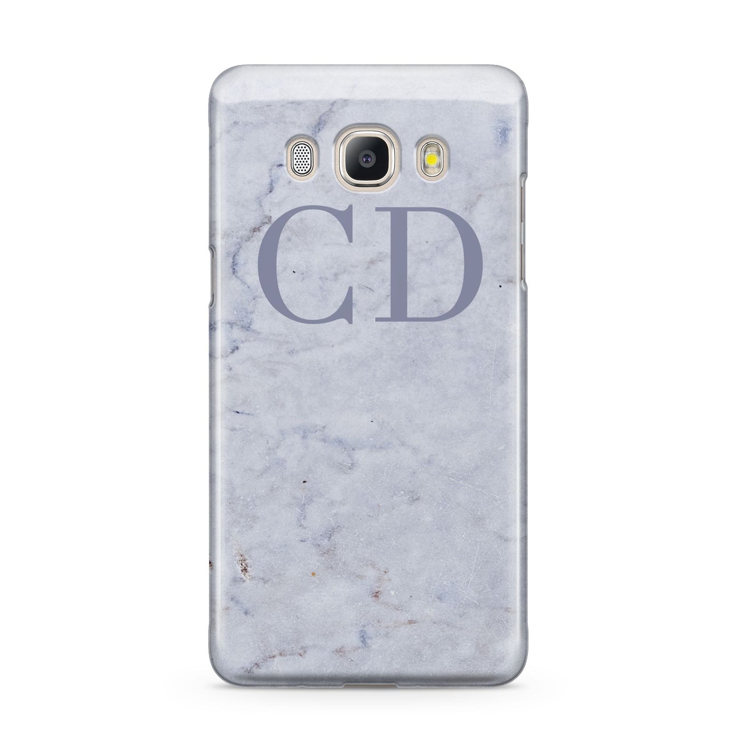 Grey Marble Grey Initials Samsung Galaxy J5 2016 Case