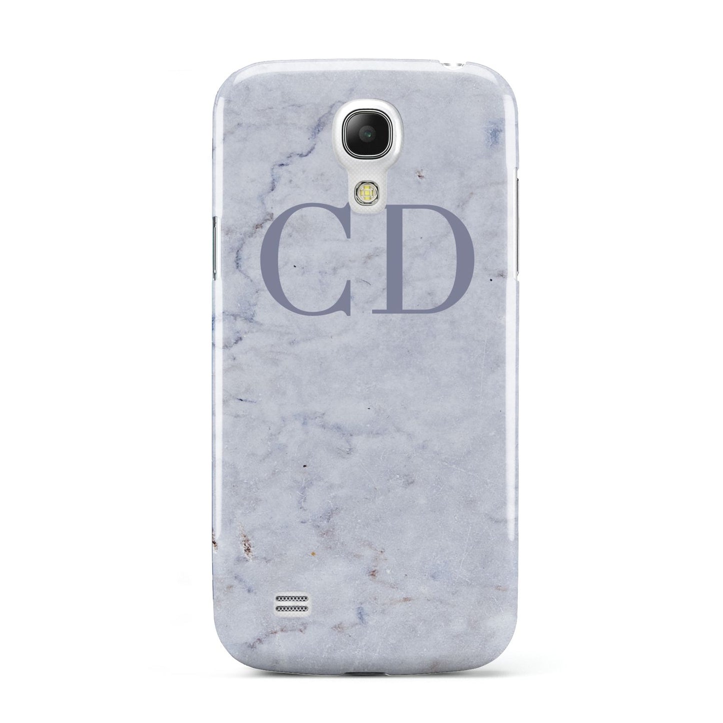 Grey Marble Grey Initials Samsung Galaxy S4 Mini Case