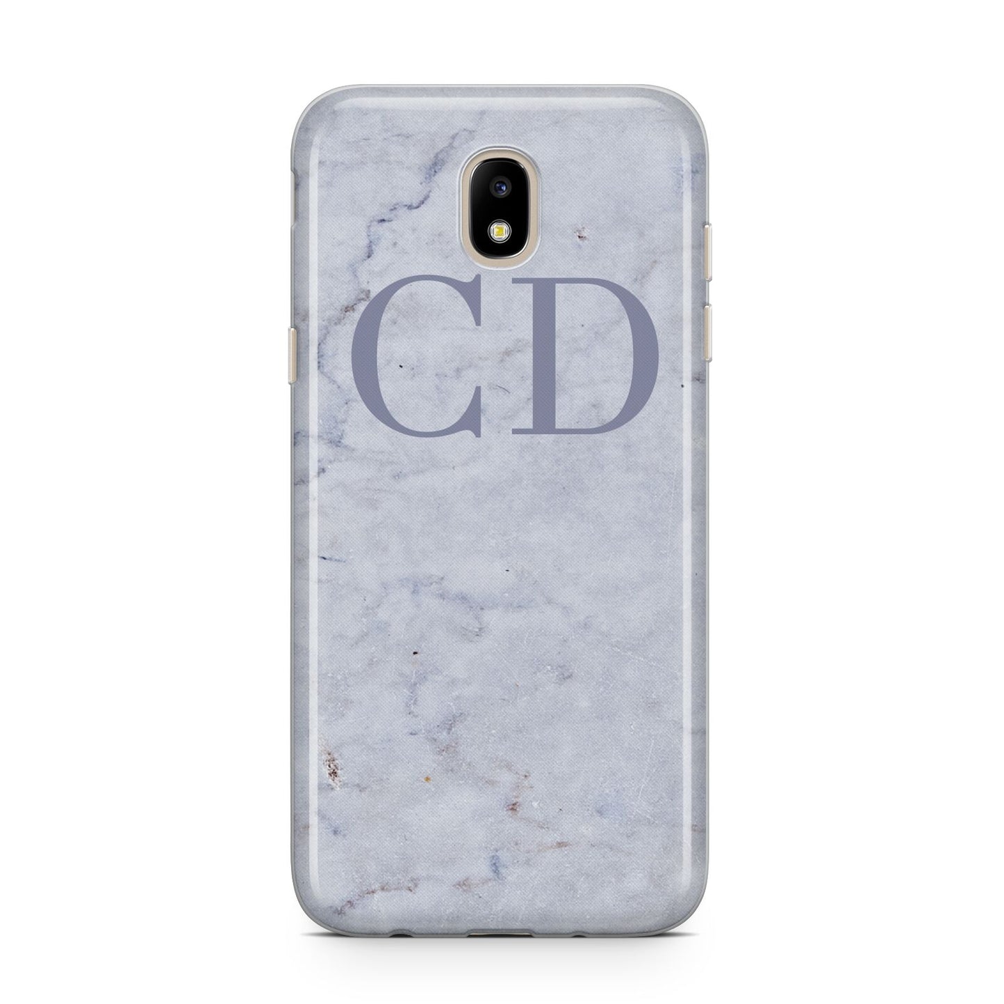 Grey Marble Grey Initials Samsung J5 2017 Case