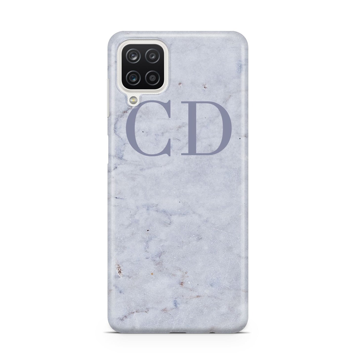 Grey Marble Grey Initials Samsung M12 Case