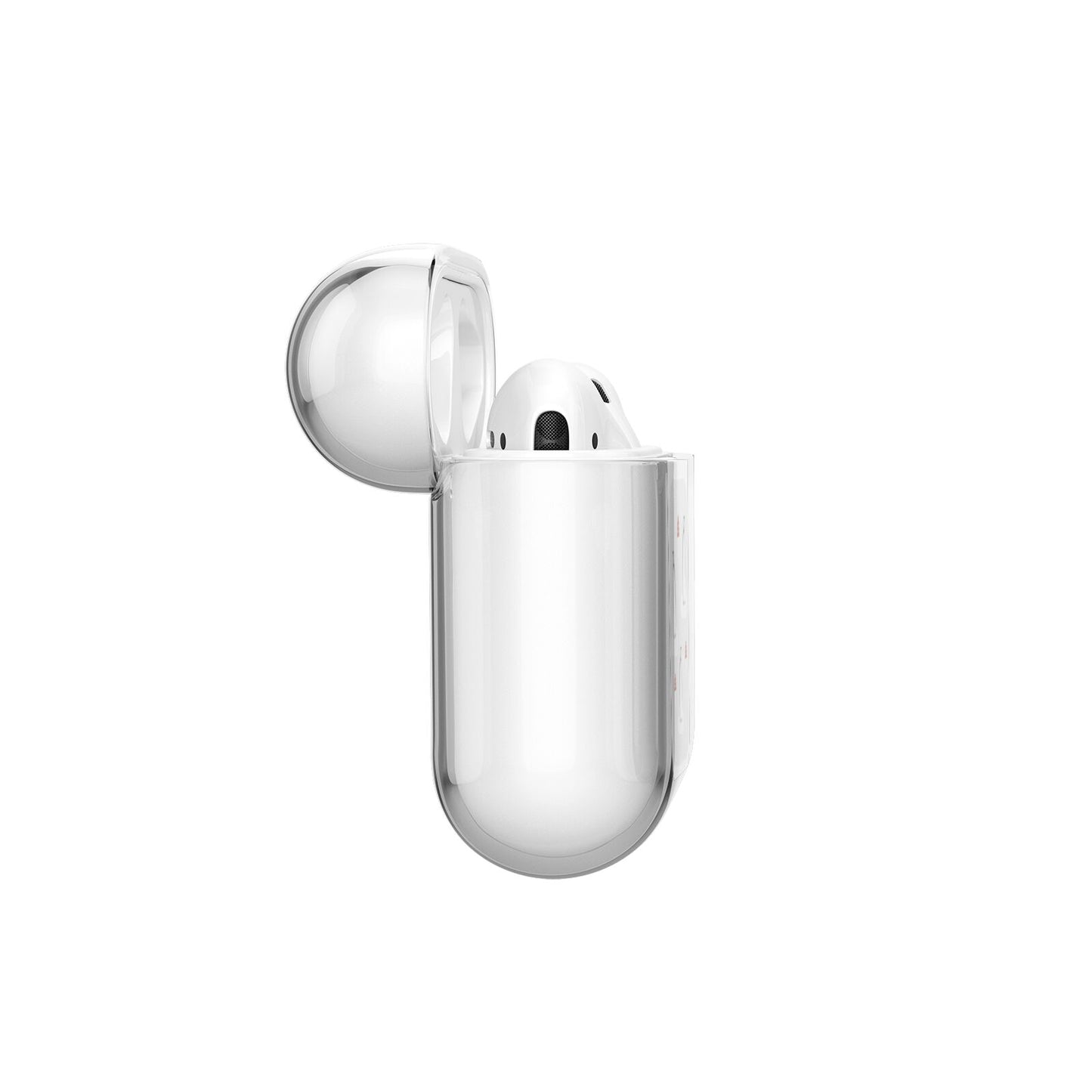 Grey Penguin Forest AirPods Case Side Angle