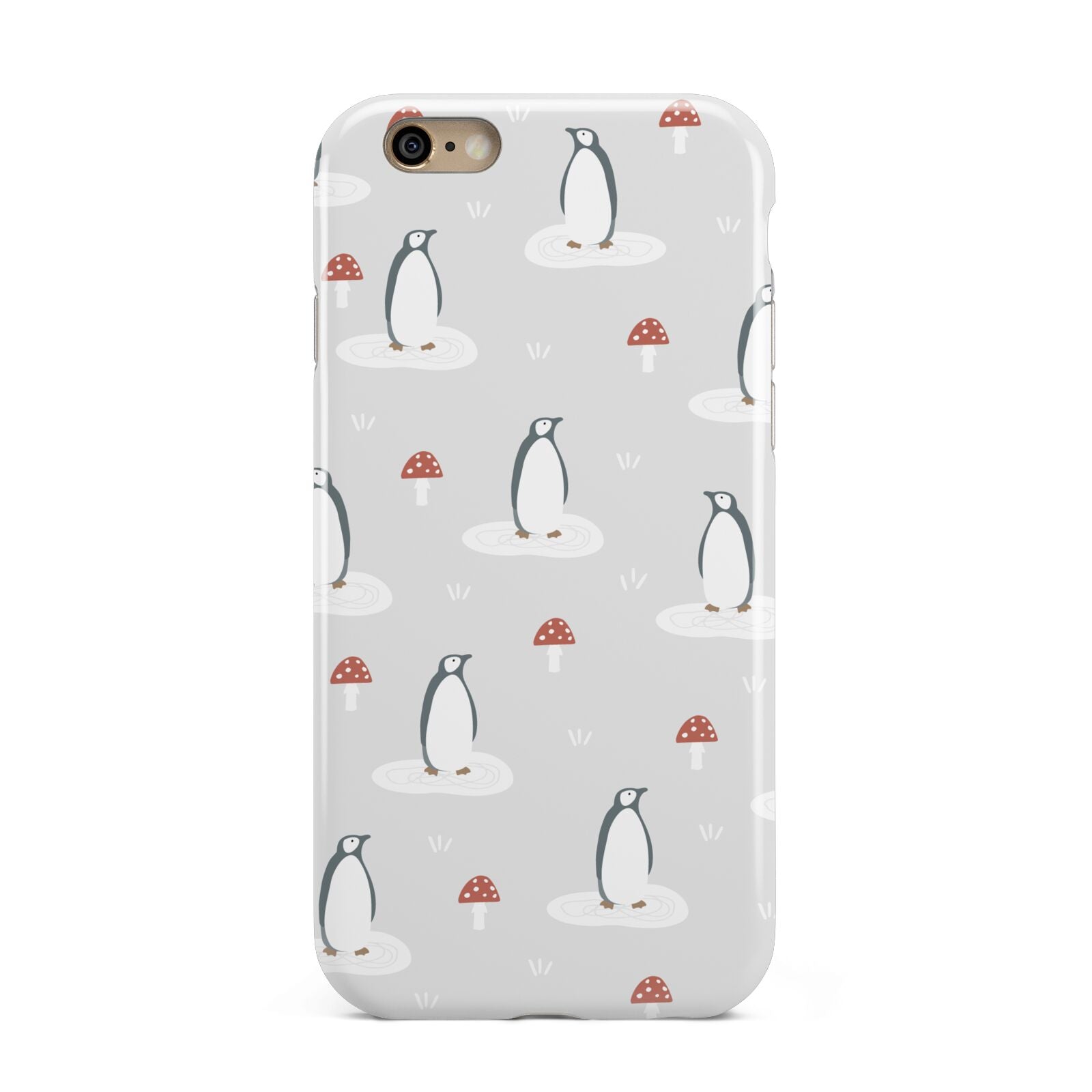 Grey Penguin Forest Apple iPhone 6 3D Tough Case