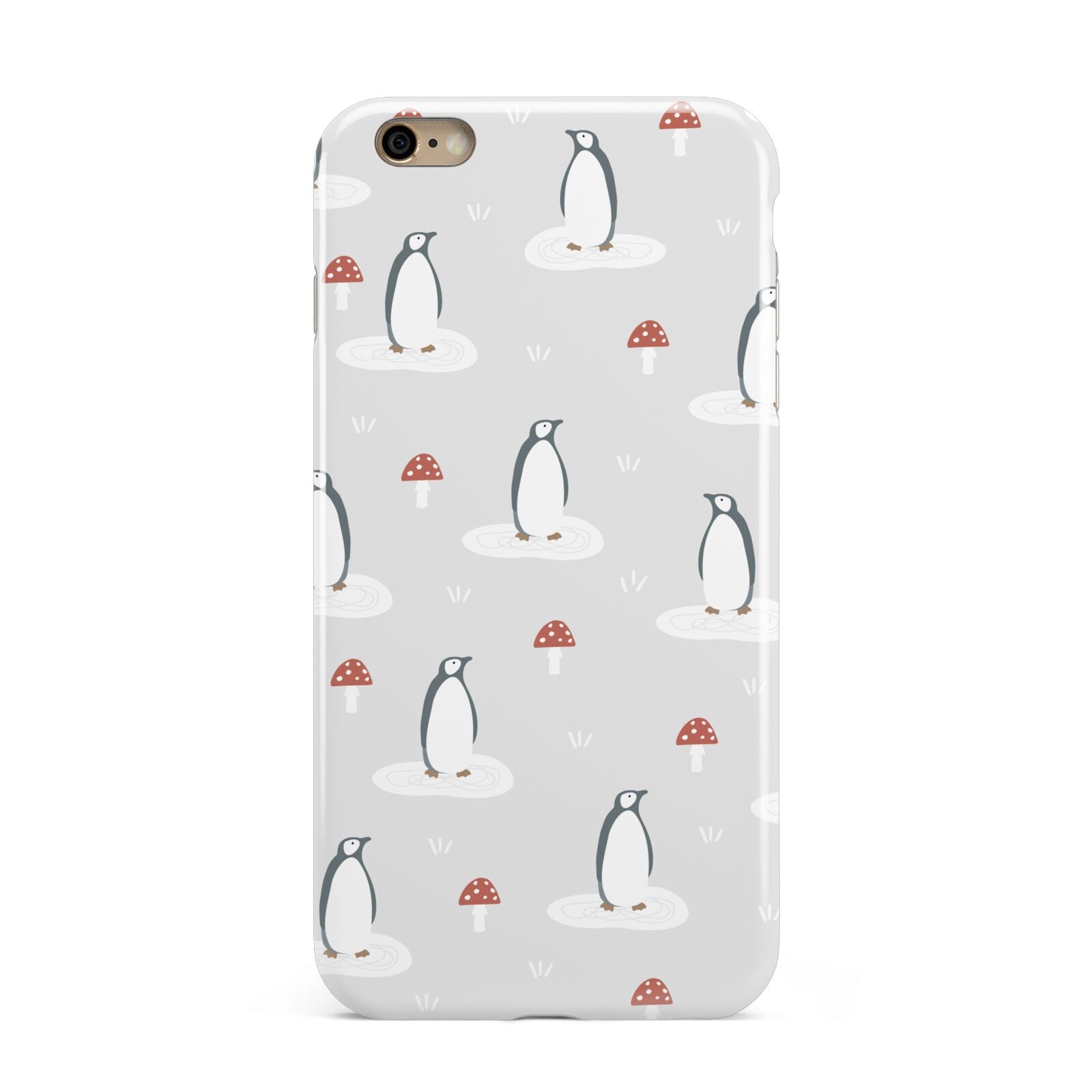 Grey Penguin Forest Apple iPhone 6 Plus 3D Tough Case