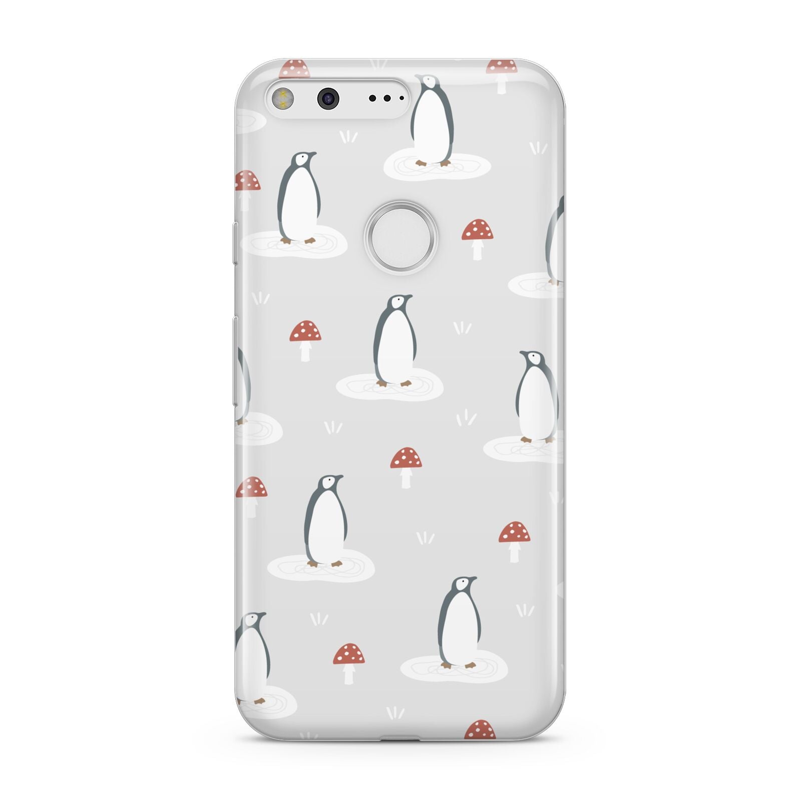 Grey Penguin Forest Google Pixel Case