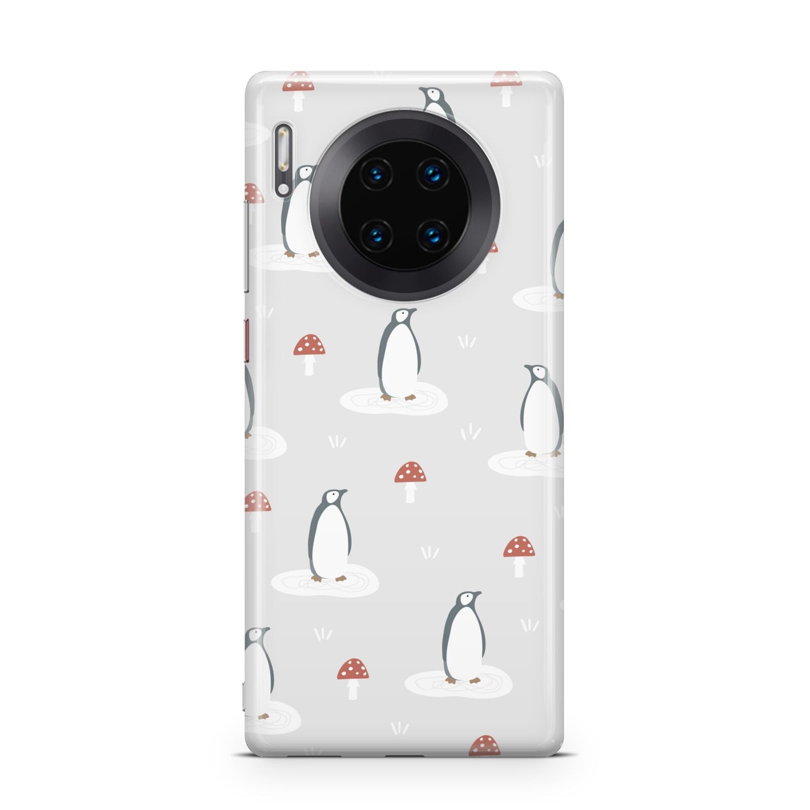 Grey Penguin Forest Huawei Mate 30 Pro Phone Case