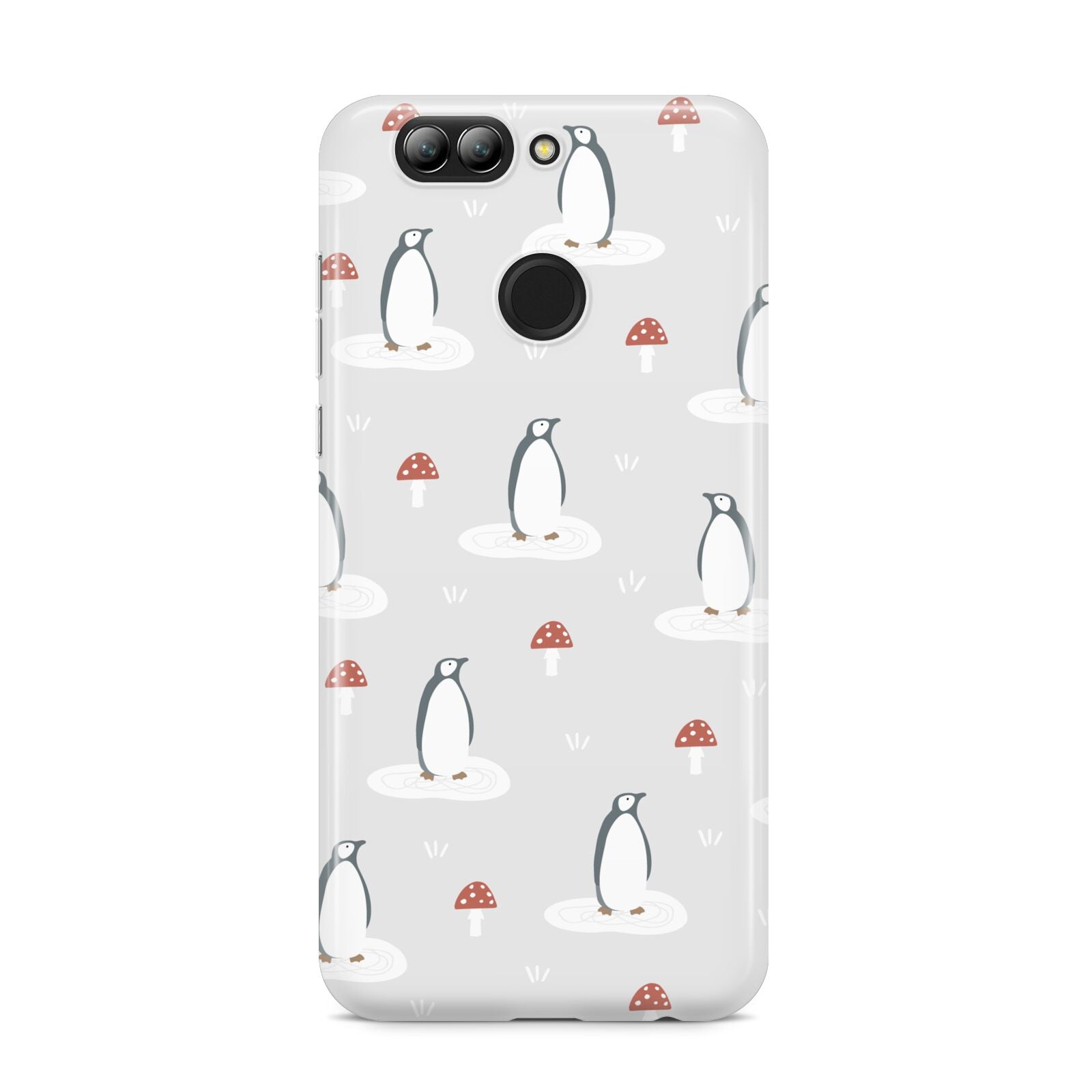 Grey Penguin Forest Huawei Nova 2s Phone Case