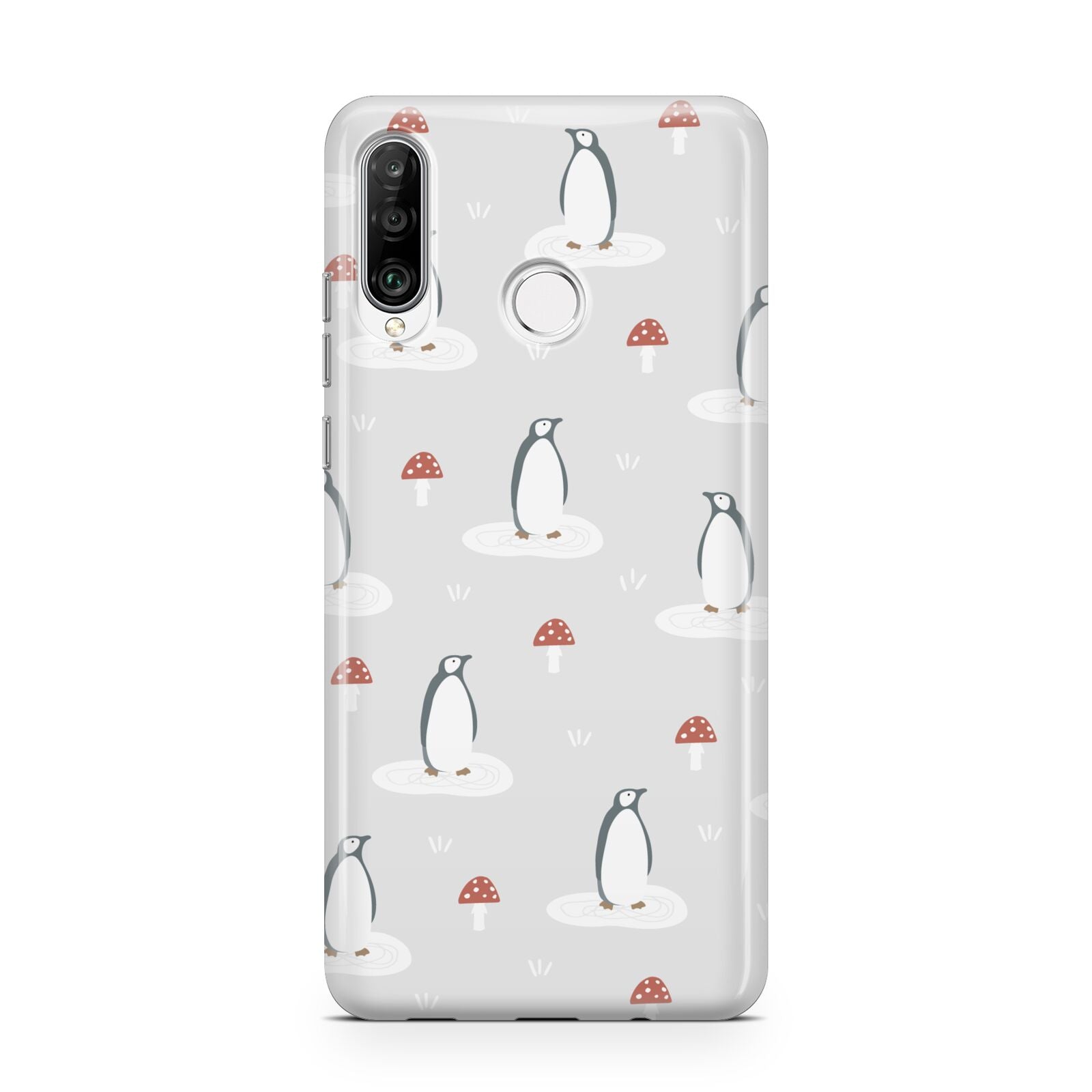 Grey Penguin Forest Huawei P30 Lite Phone Case