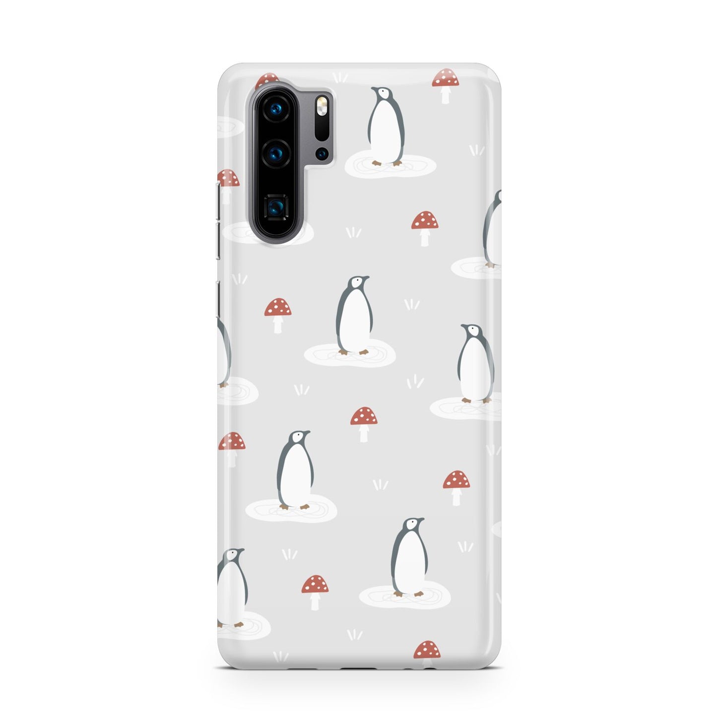 Grey Penguin Forest Huawei P30 Pro Phone Case