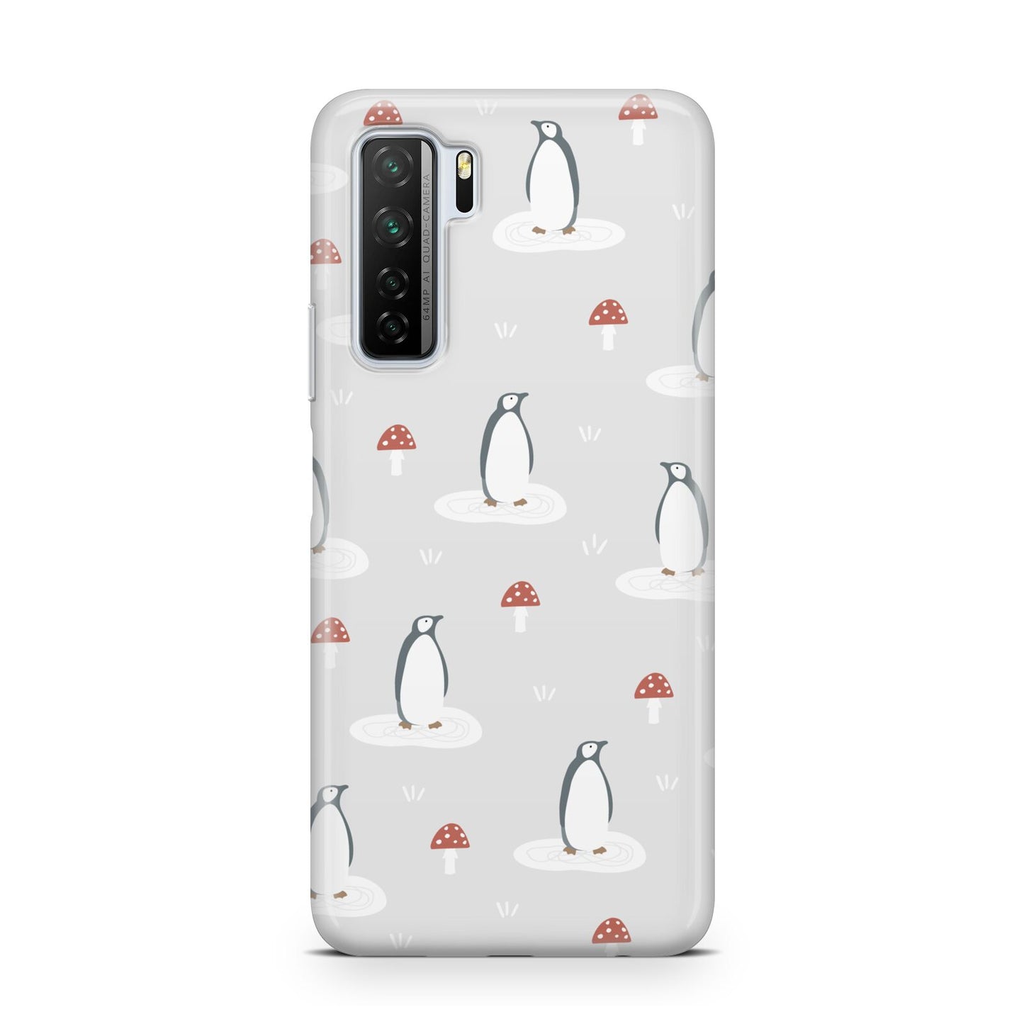 Grey Penguin Forest Huawei P40 Lite 5G Phone Case